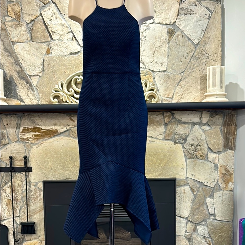Elegant Navy Blue Dress